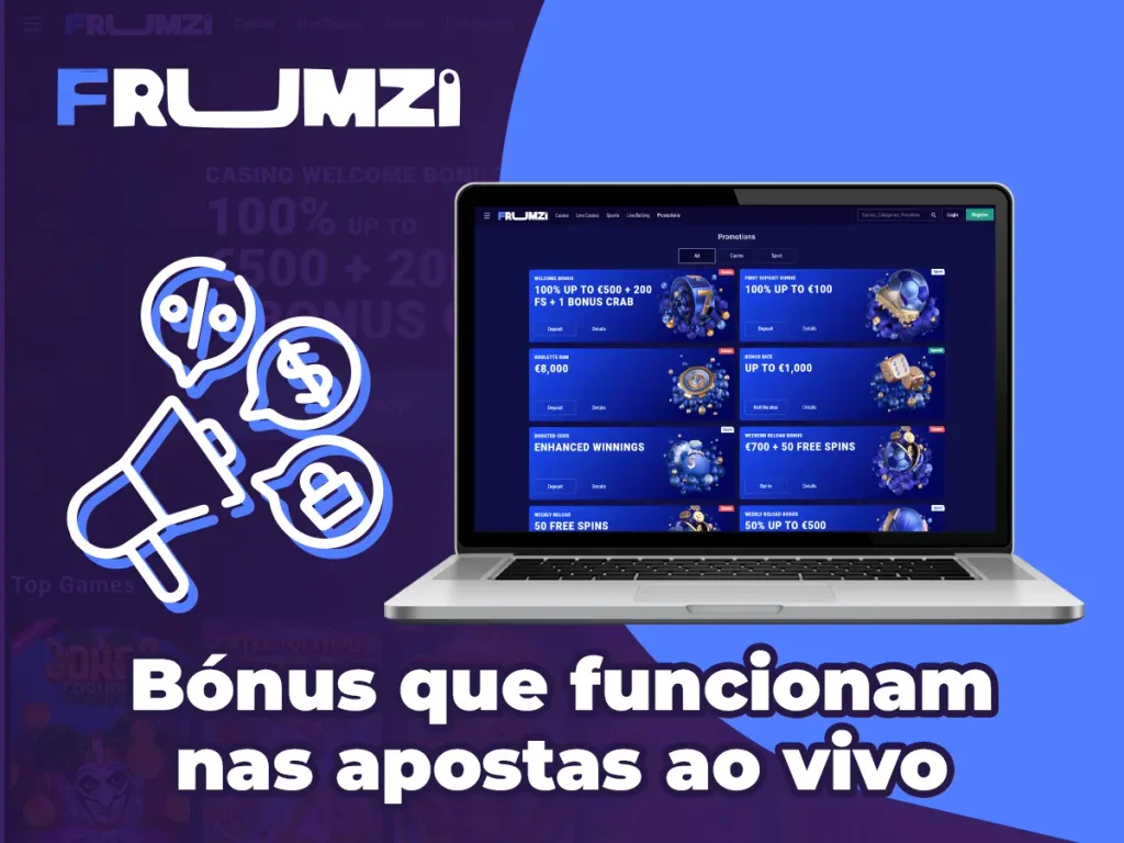 Bónus que funcionam nas apostas ao vivo