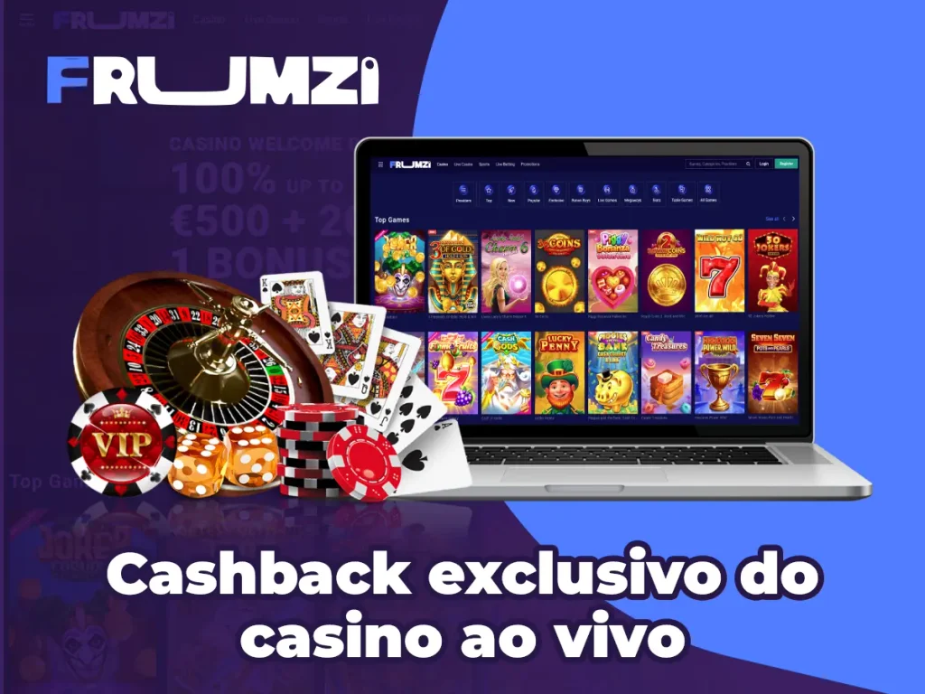 Cashback exclusivo do casino ao vivo